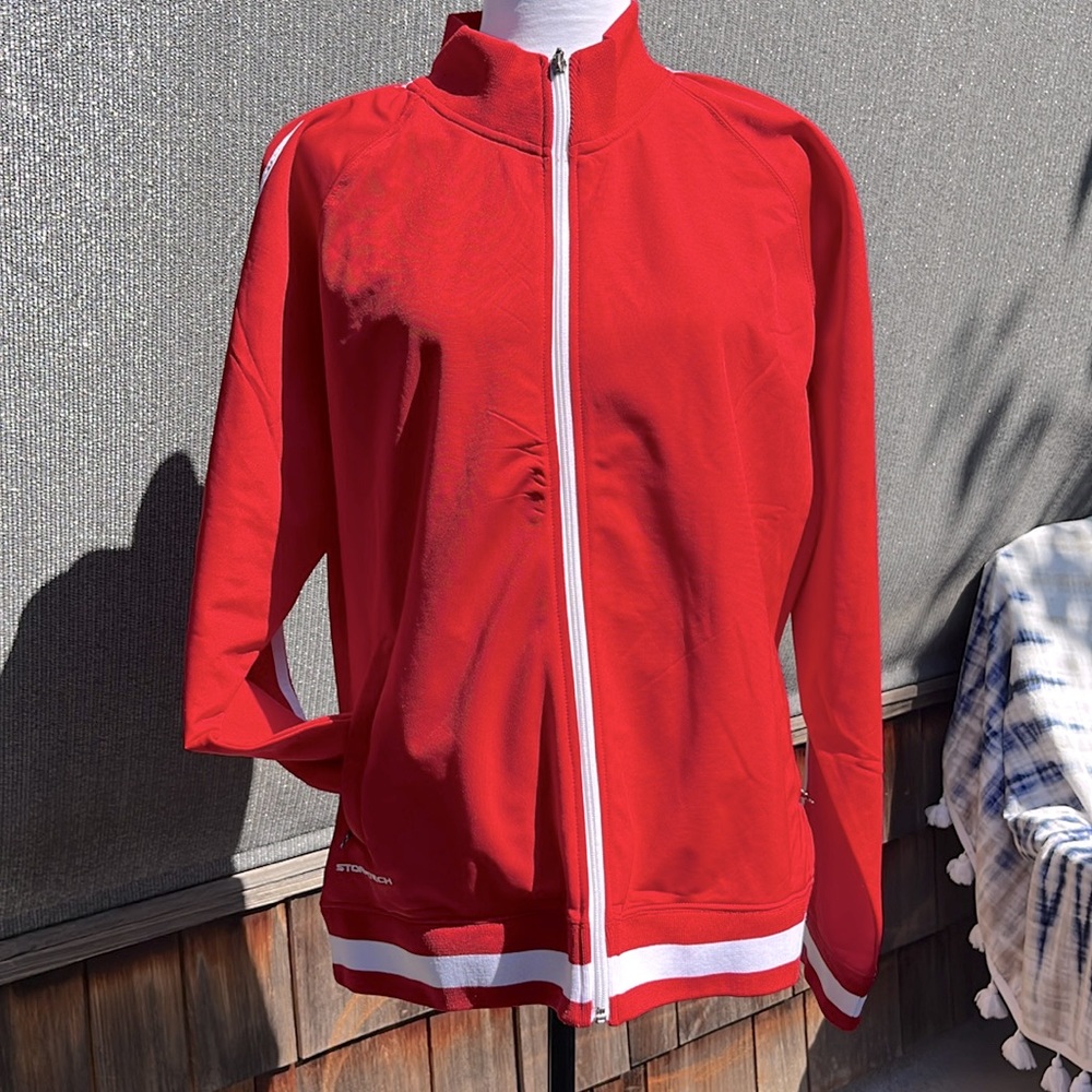 Stormtech Performance Bomber Jacket in Canada Red and White🇨🇦. Unisex Size XXL